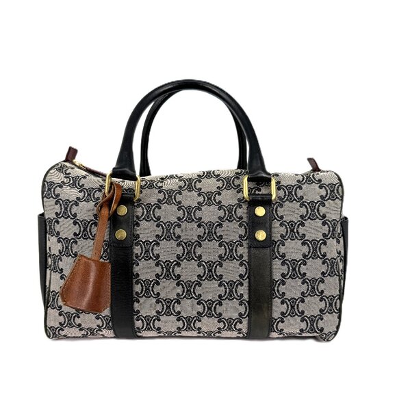 Celine Canvas Boston Bag Black - Picture 1 of 13